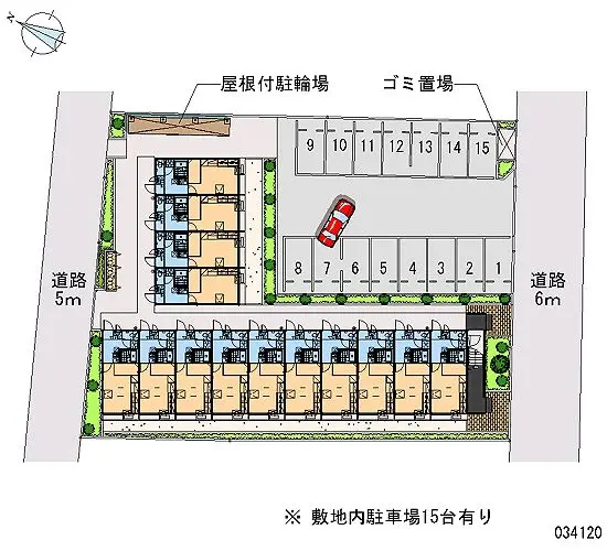 ★手数料０円★坂戸市浅羽野２丁目　月極駐車場（LP）